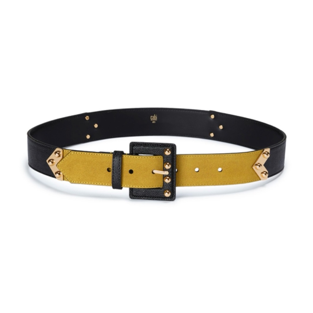 Elegant Black and Gold W Belt